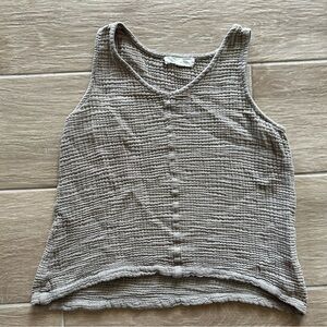 River + sky brown tank top blouse, small